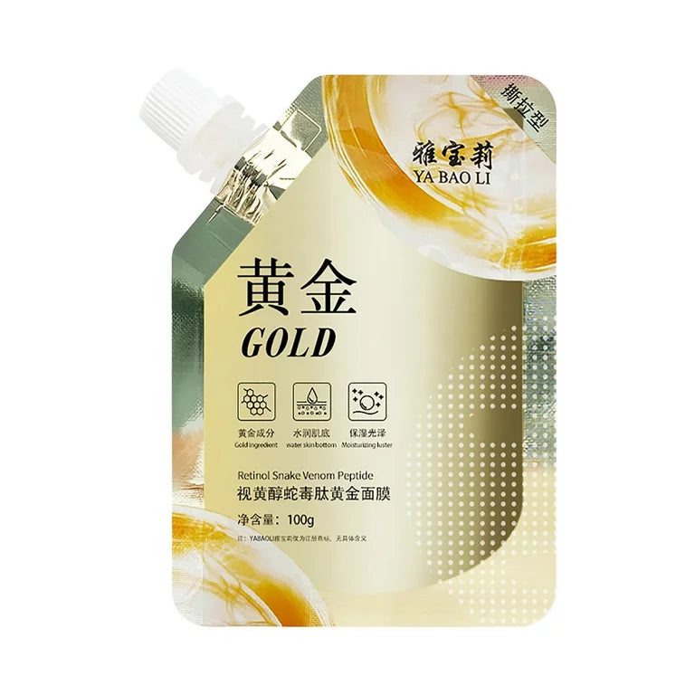 Retinol Gold Facial Mask Tear Off Mud Film Moisturizing Skin Care 100g - Eleven Express