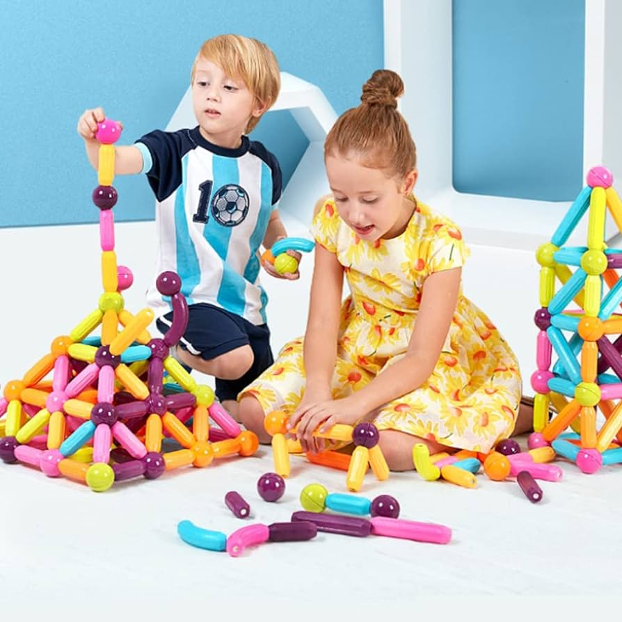 Magnetic Building Blocks For Kids Early Development Premium Quality - Eleven Express