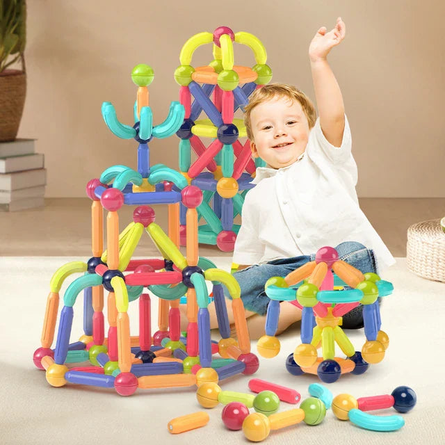 Magnetic Building Blocks For Kids Early Development Premium Quality - Eleven Express