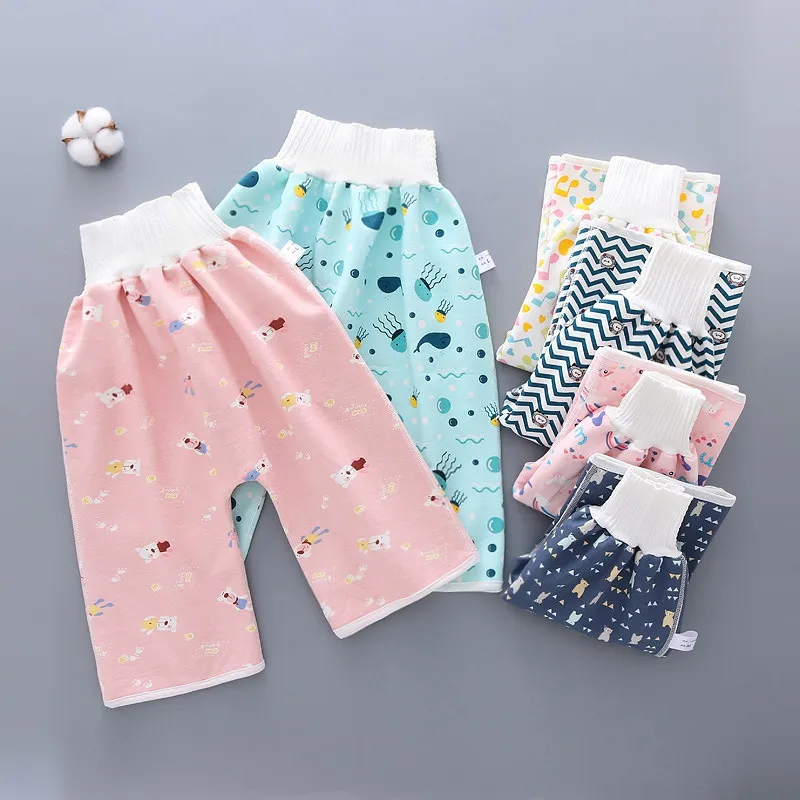 Infant Leak Proof Urine Traiing Baby Diaper Waterproof Cotton Diaper Pants for Baby Breathable Training Pants Toddler Nappy - Eleven Express