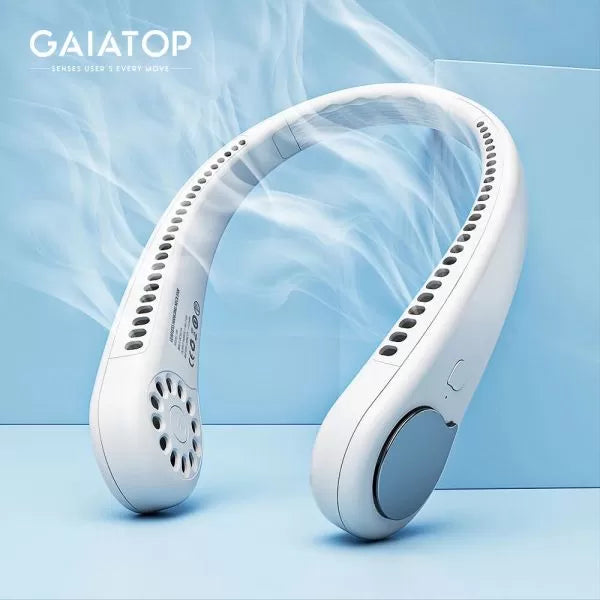 Portable Neck Fan -3 Speed Rechargeable Bladeless Neck Cooler - Eleven Express