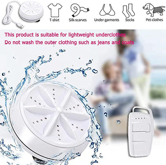 USB Powered Mini Turbo Washing Machine - Eleven Express