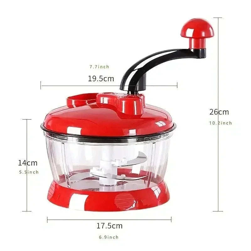 Hand Food Chopper, Vegetable Quick Chopper Manual Food Processor - Eleven Express