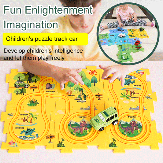🔥Children's Educational Puzzle Track Car Play - Eleven Express