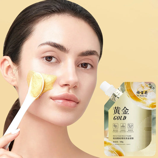 Retinol Gold Facial Mask Tear Off Mud Film Moisturizing Skin Care 100g - Eleven Express