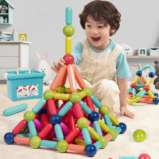 Magnetic Building Blocks For Kids Early Development Premium Quality - Eleven Express