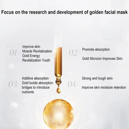 Retinol Gold Facial Mask Tear Off Mud Film Moisturizing Skin Care 100g - Eleven Express