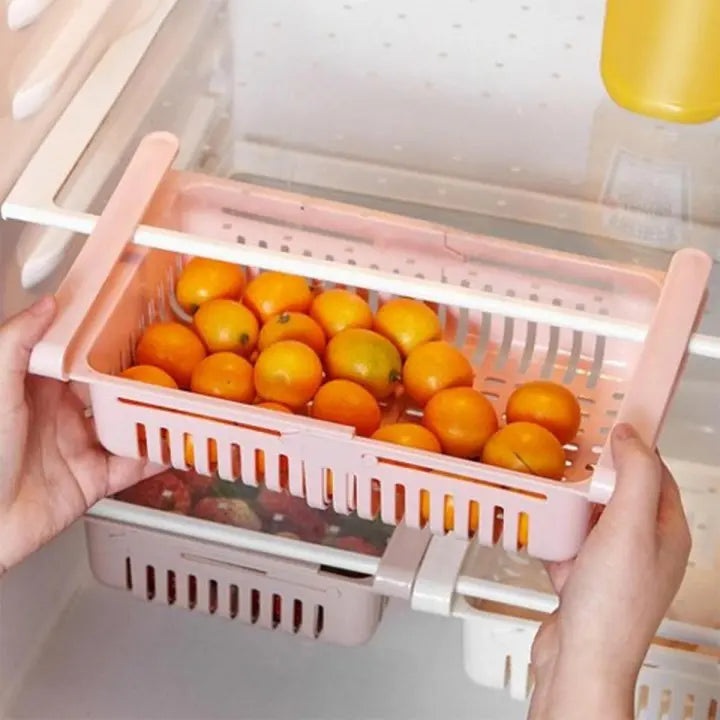 Adjustable Fridge Storage Basket - Eleven Express