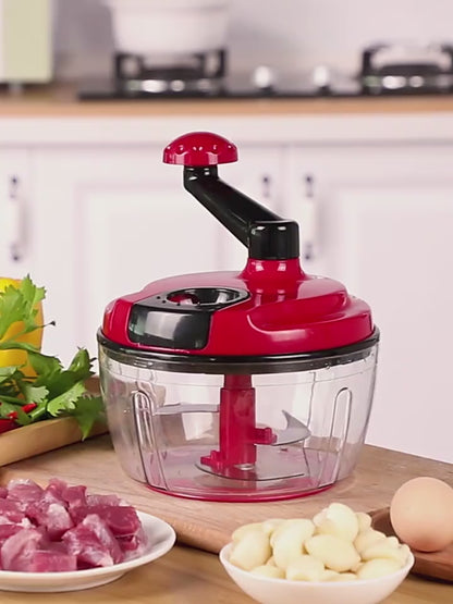 Hand Food Chopper, Vegetable Quick Chopper Manual Food Processor